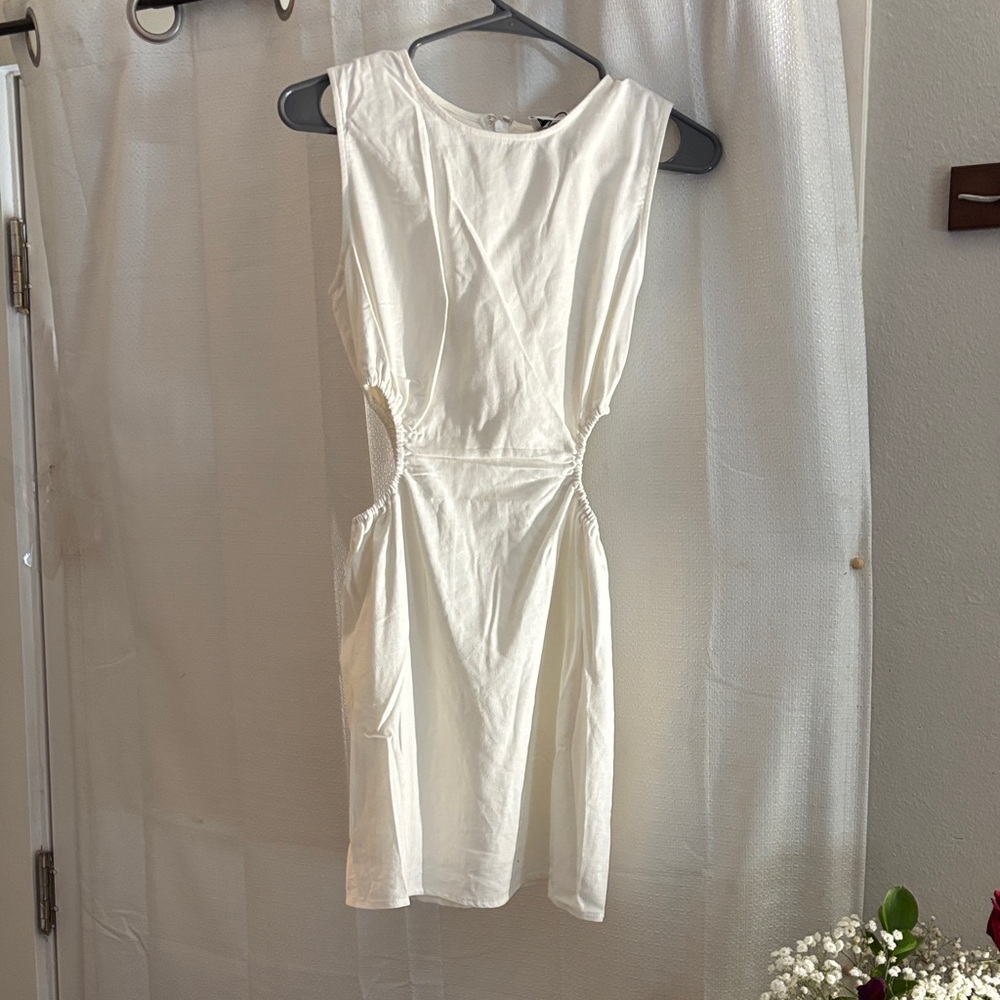Princess Polly Cream Cut-Out Mini Dress